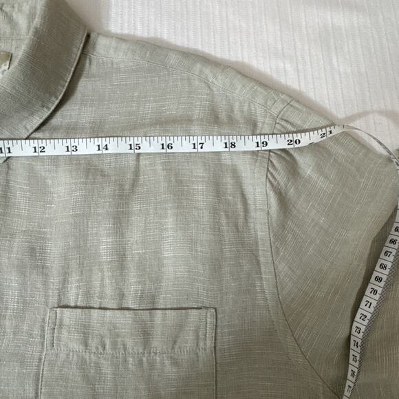 TASSO ELLA ISLAND Silk Linen Shirt Men’s XXL Short Sleeve Button Down - Picture 6 of 8